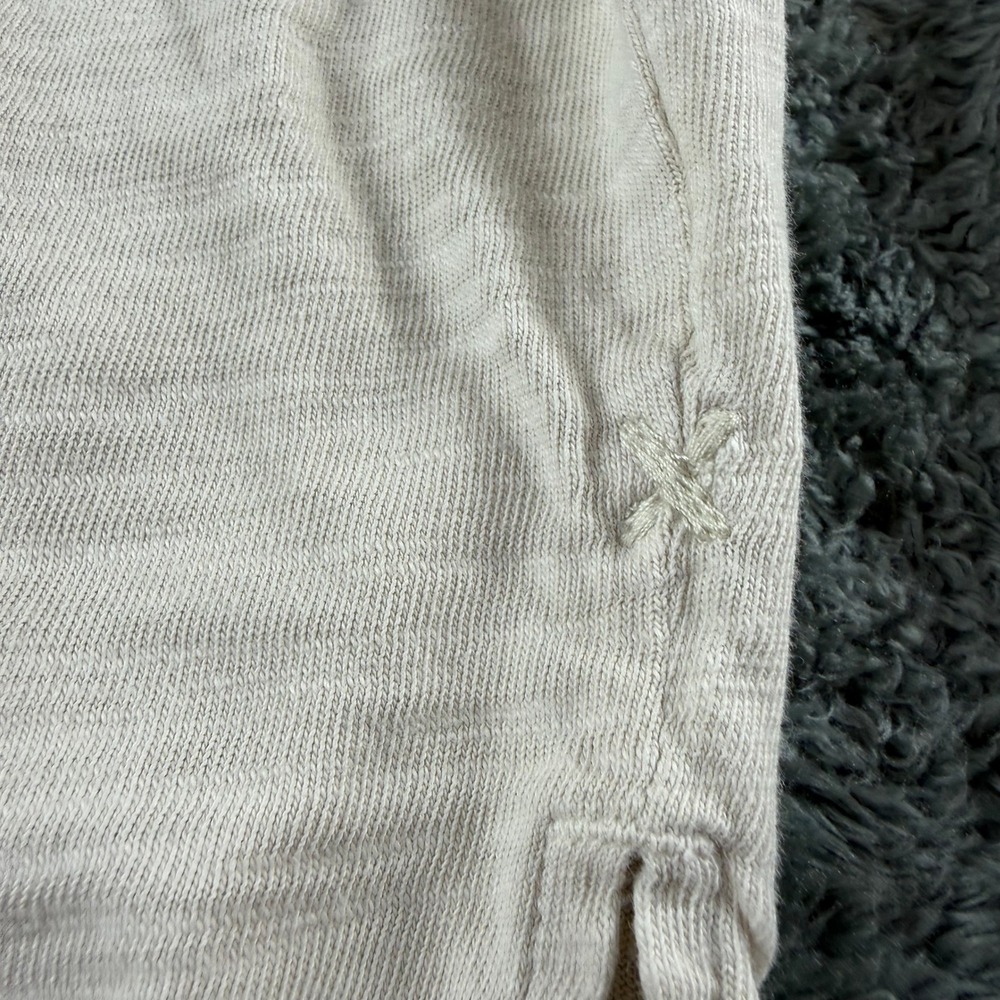 Alex Mill Womens Slub Jersey Long Sleeve Raglan Tee Oatmeal Beige Size M - Picture 10 of 11